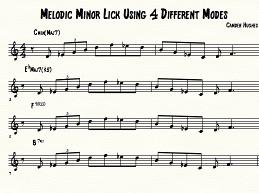 melodic minor licks