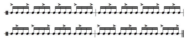 Accents And Odd Groupings: 12 Exercises For Rhythms