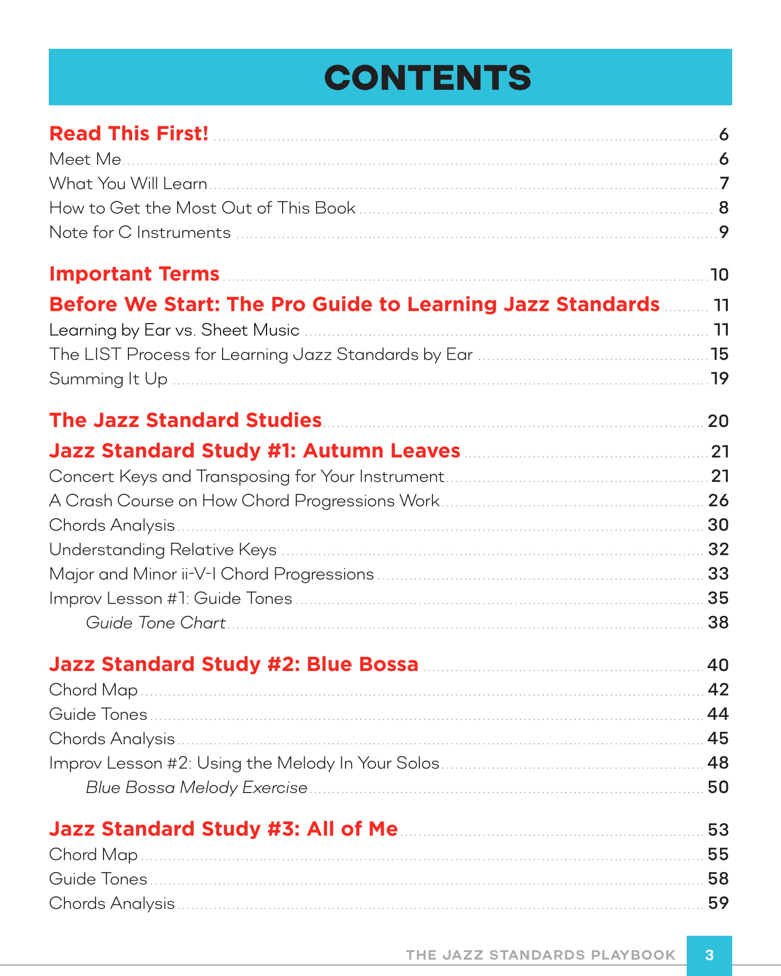 The Jazz Standards Playbook C Instruments 