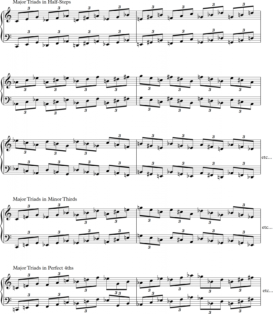 triad exercises guitar