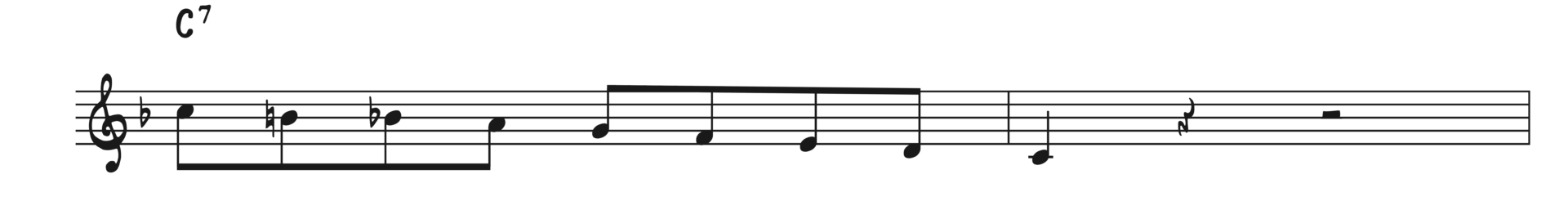Dominant 7th Bebop scale