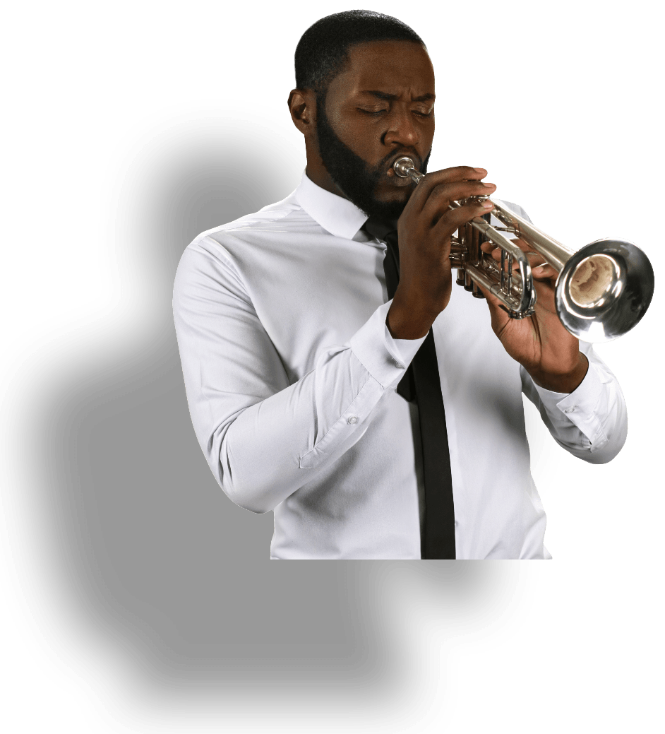 Man playing trumpet