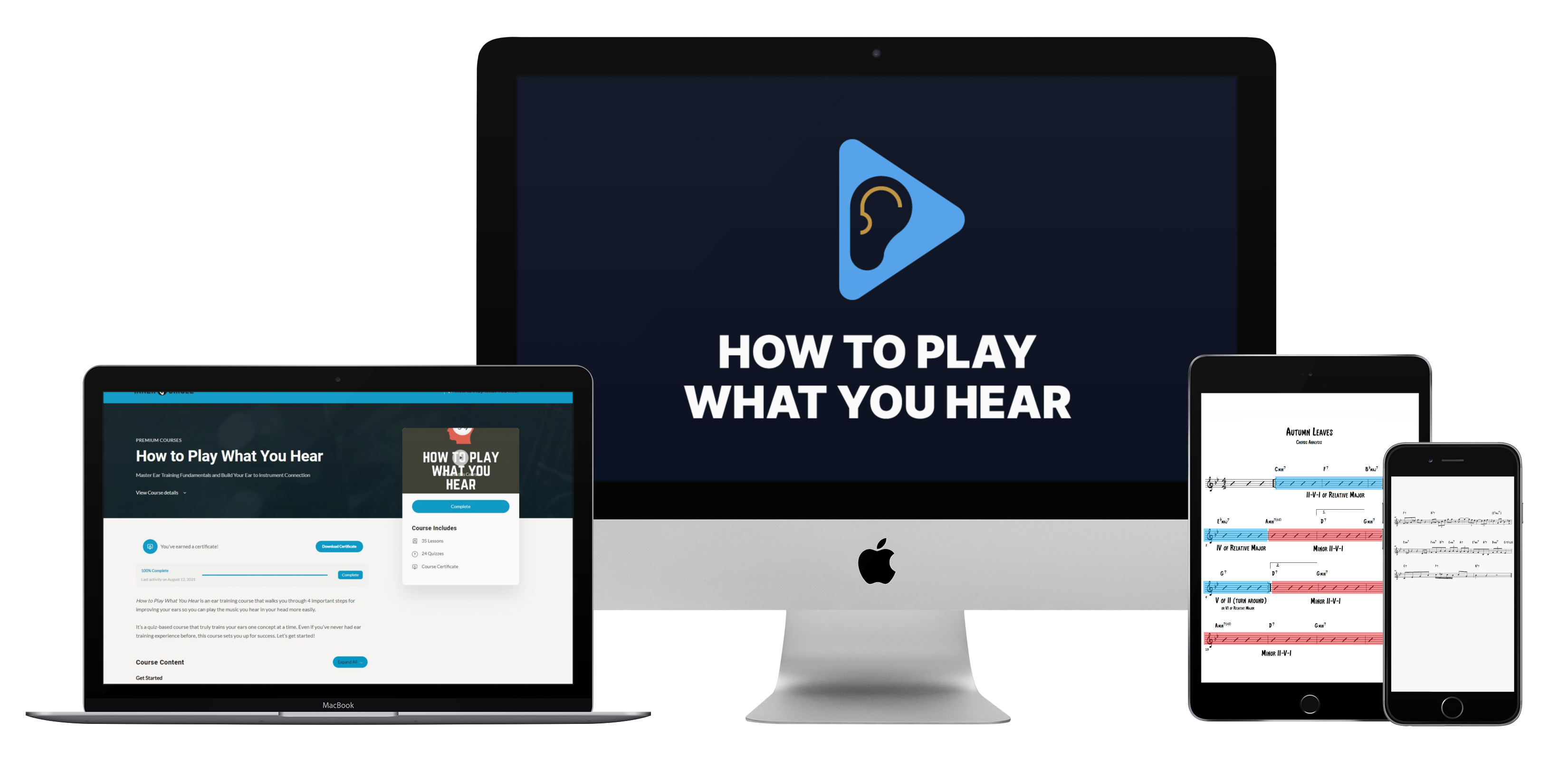 How to Play What You Hear Device Mockup